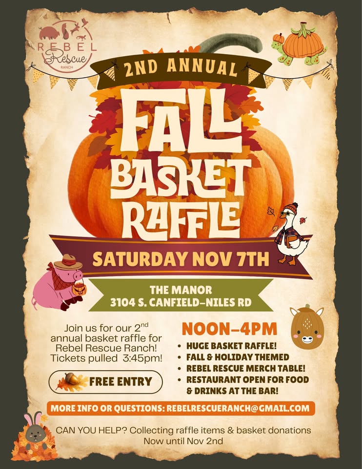 Fall Basket Raffle for Rebel Rescue Ranch