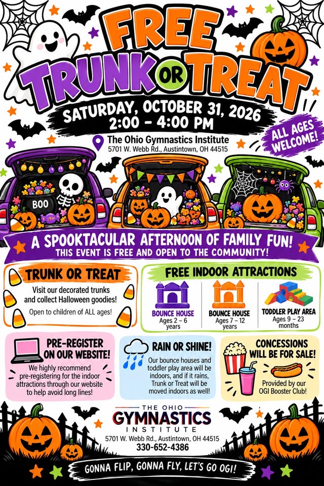 Trunk or Treat at Ohio Gymnastics Institute