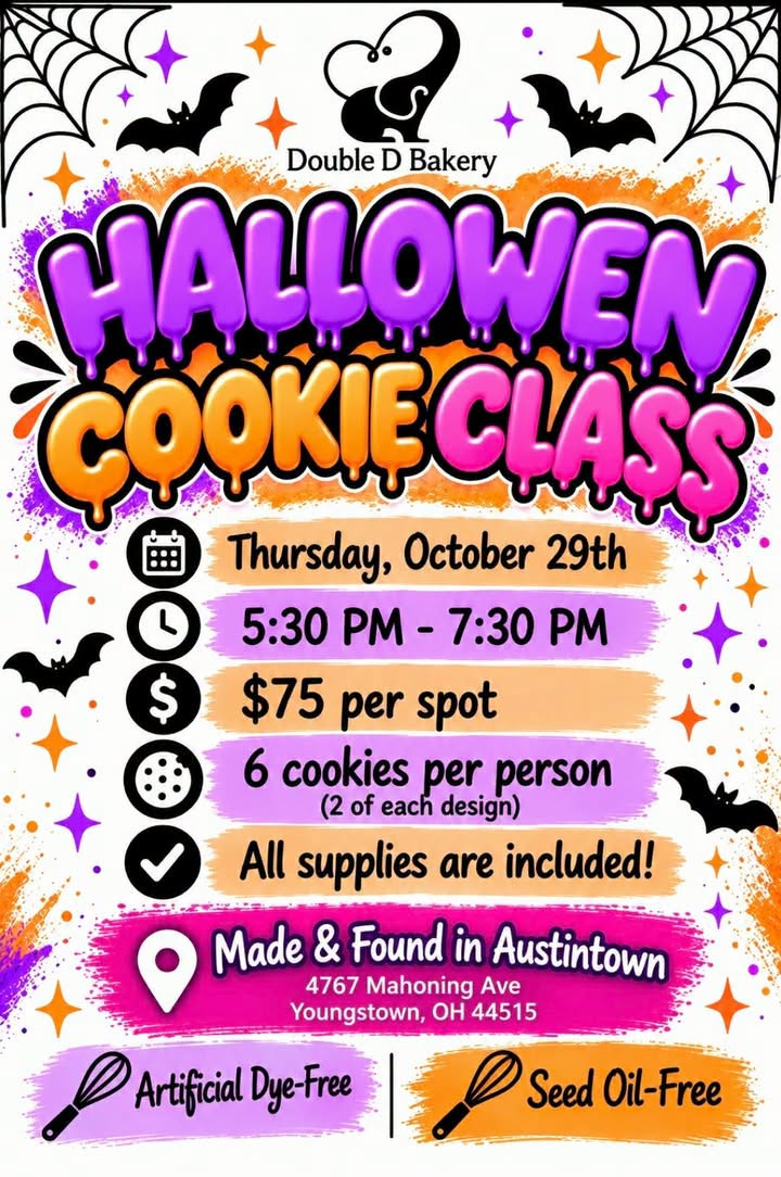 Halloween Cookie Decorating Class at Made & Found