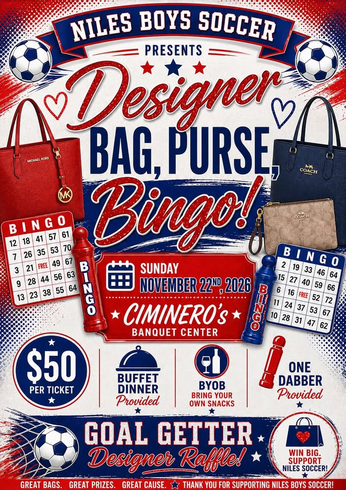 Niles Boys Soccer Purse Bingo