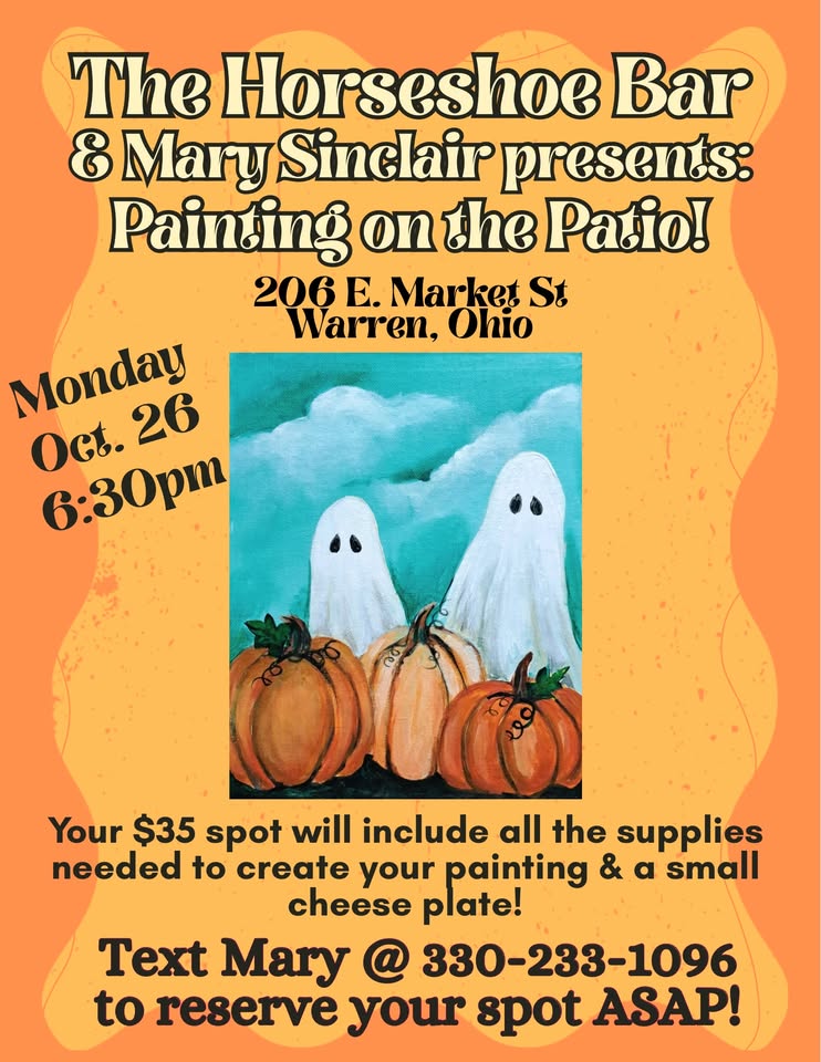 Halloween Paint on the Patio at Horseshoe Bar