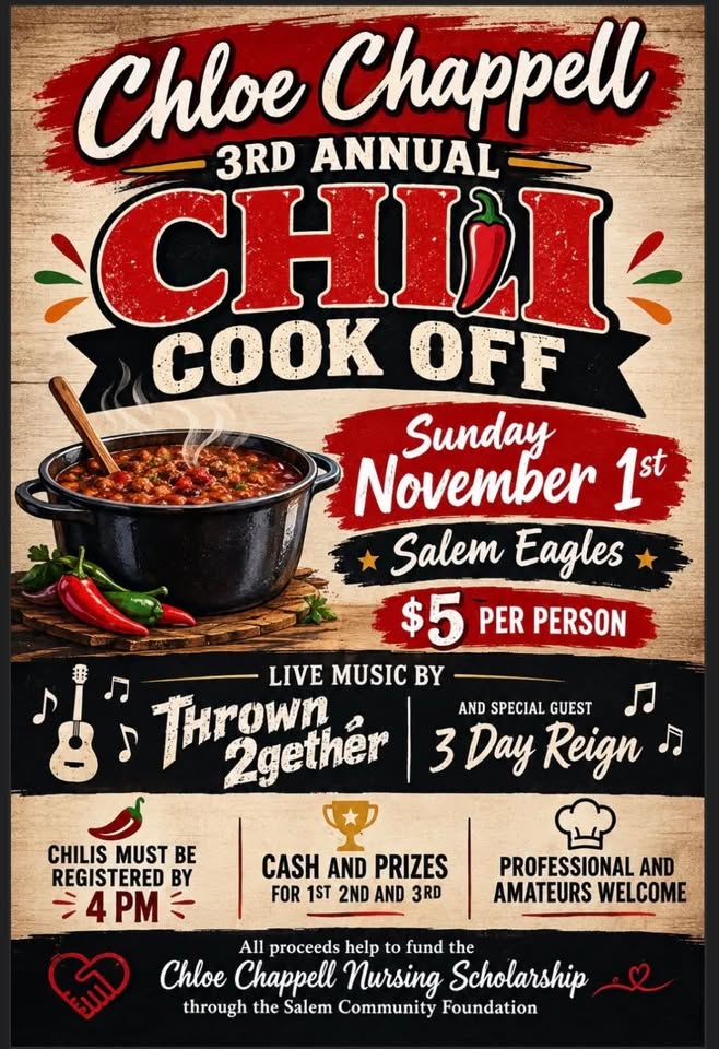 Chloe Chappell Chili Cook Off at Salem Eagles