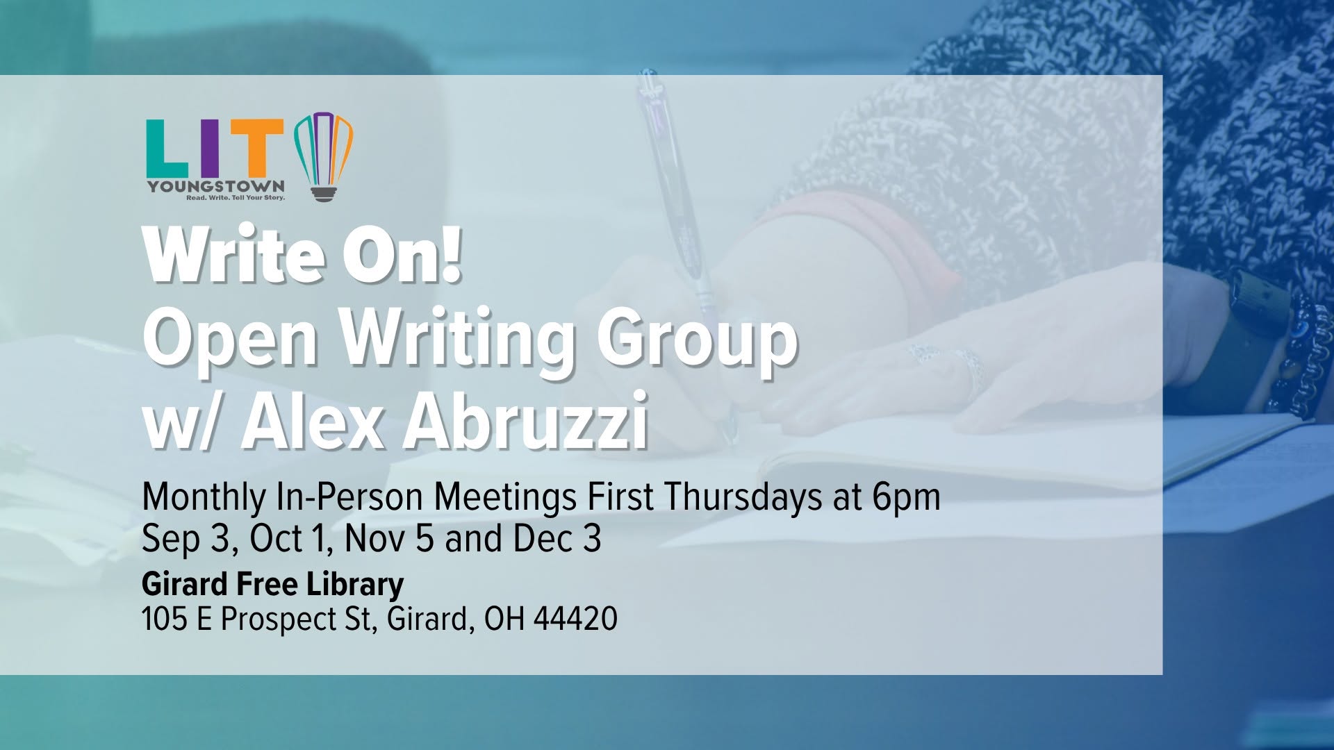 Open Writing Group with Alex Abruzzi