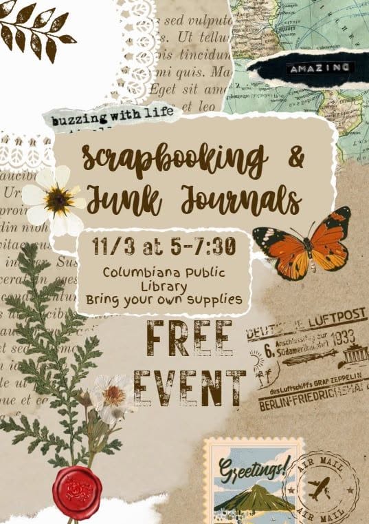 Scrapbooking and Junk Journals Night