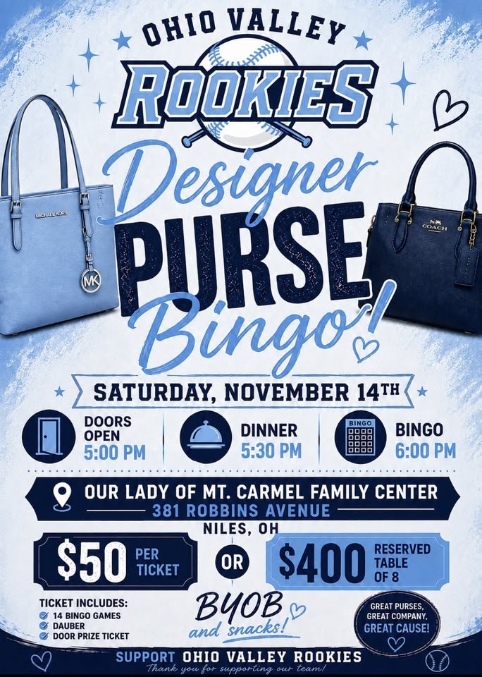 Ohio Valley Rookies Purse Bingo