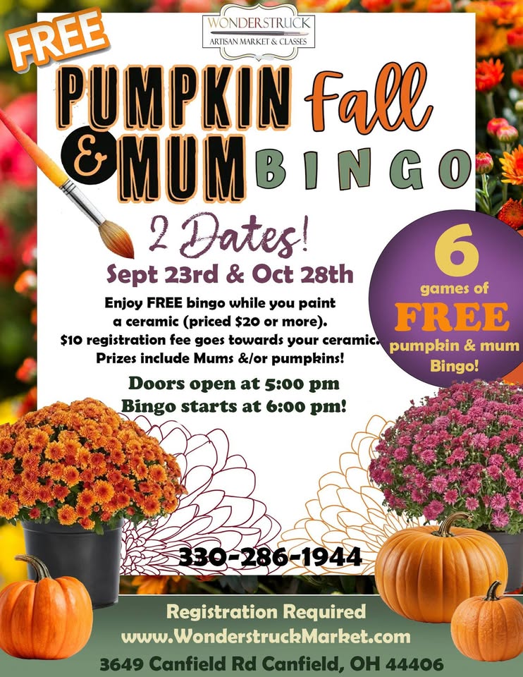 Adult Plant Bingo & Ceramic Painting Night