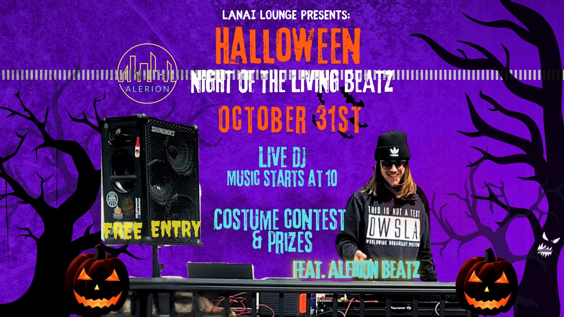 Night of the Living Beatz Halloween Party at Lanai Lounge