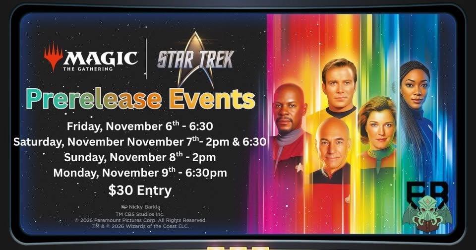 Magic: The Gathering Star Trek Prerelease at The Eldritch Bazaar